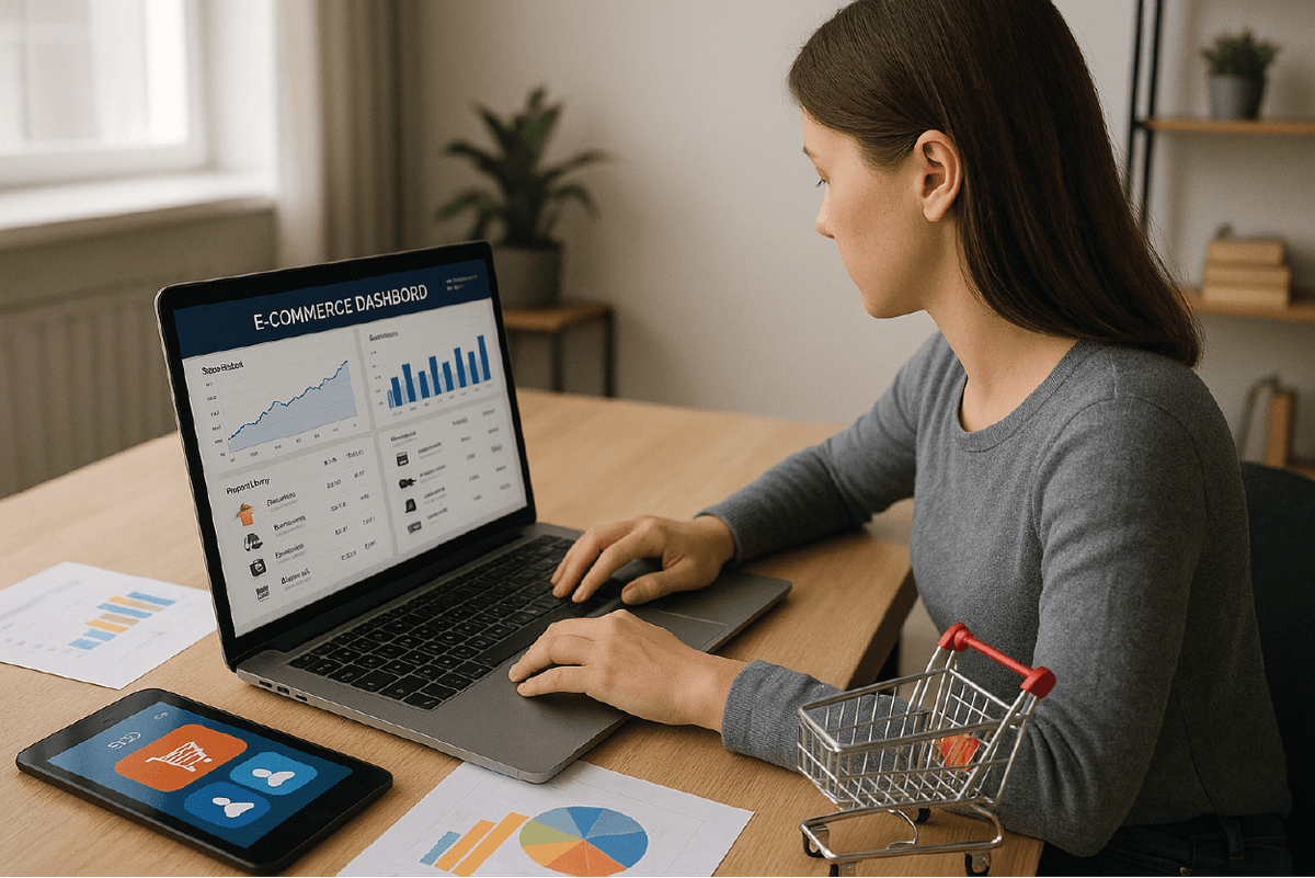Professional ecommerce development workspace